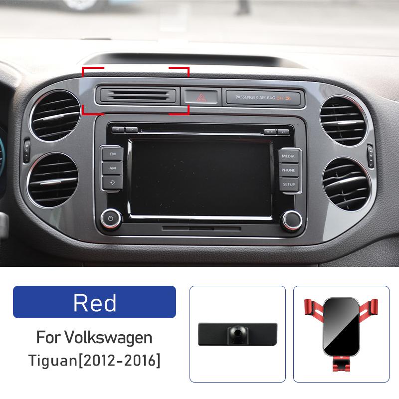 Supporto per Telefono Cellulare per Auto per Volkswagen VW Tiguan 2012 2013 2014 2015 2016 Rotazione di Grado Supporto Speciale per Navigatore GPS Staffa di Supporto