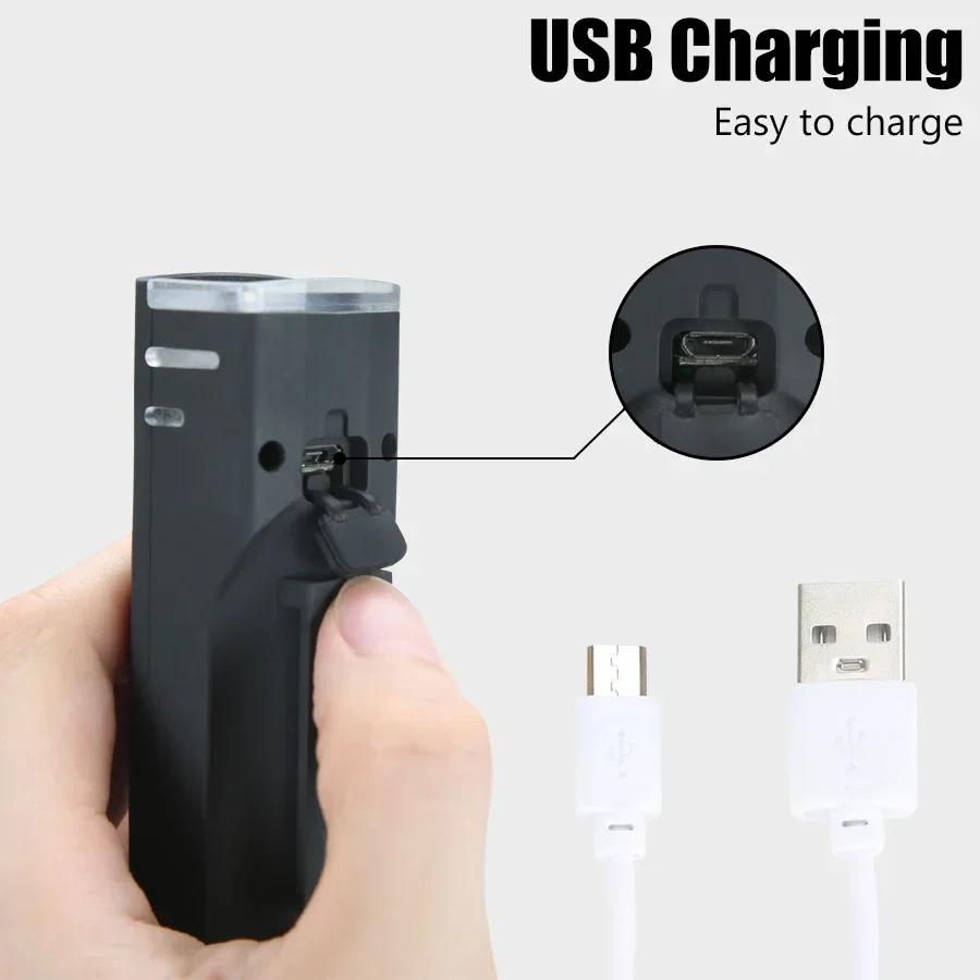 Bicycle Light Front 400Lumen Bike Light 1200mAh Waterproof Flashlight USB Charging MTB Road Cycling Lamp Accessories