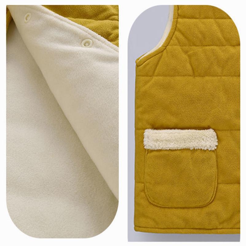 Детский теплый кардиган без рукавов — фото 7