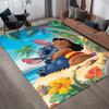 1pc Stitch Pattern Area Rug Soft Flannel Floor Mat for Living Room,Office,Bedroom and Carpet