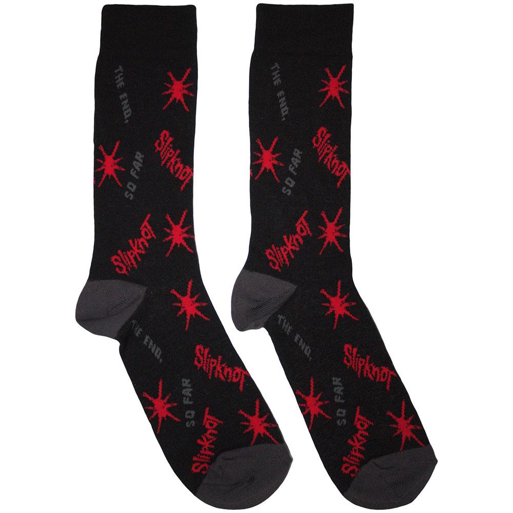Slipknot Unisex Adult The End, So Far Splat All-Over Print Socks