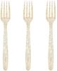 75pcs Gold Plastic Silverware- Disposable Gold Glitter Plastic Cutlery- Plastic Flatware Includes 25 Forks, 25 Spoons, 25 Knives