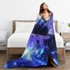 Gojo Satoru Flannel Blankets Winter  Warm Soft Throw Blanket for Kids Adult Couch Bed Funny Bedspread Sofa Bed Cover