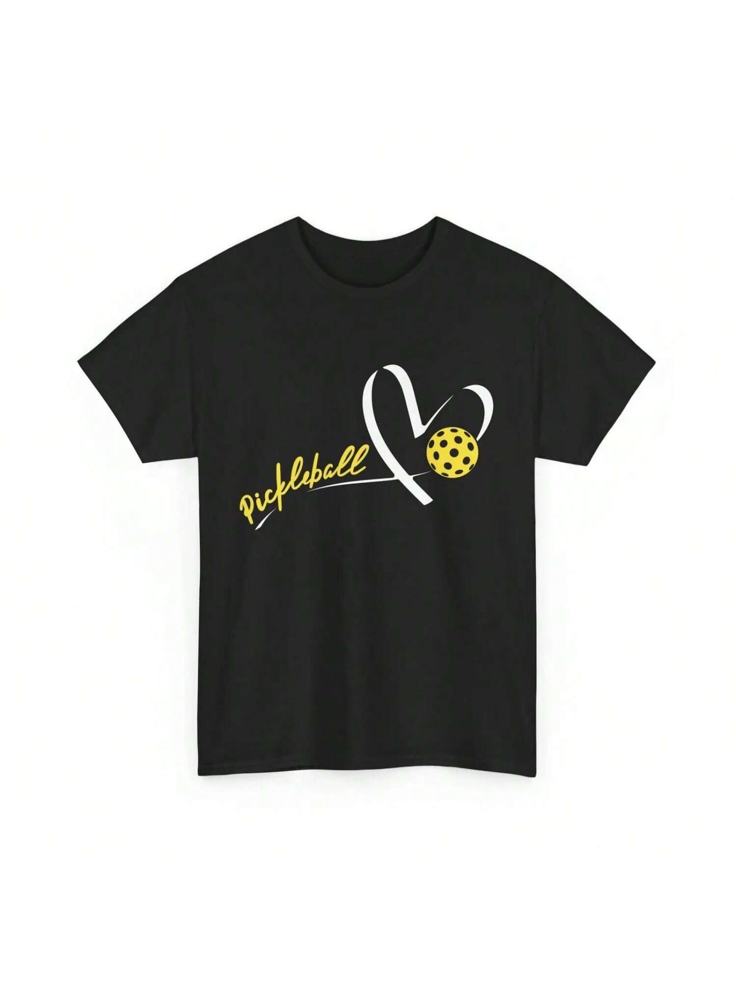 Pickleball T Shirt With Heart Sports Lovers S разноцветный