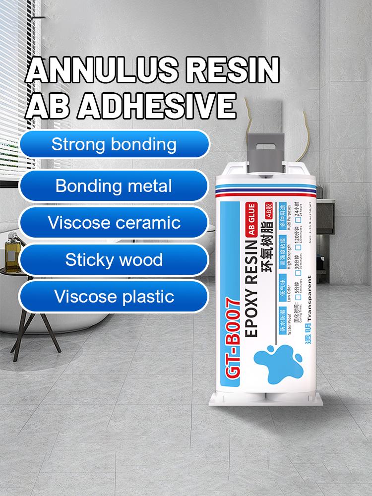 QuickDry Transparent Casting Glue High Strength Epoxy AB Adhesive Waterproof Gel for Metal and Plastic Repair 50ml/pc