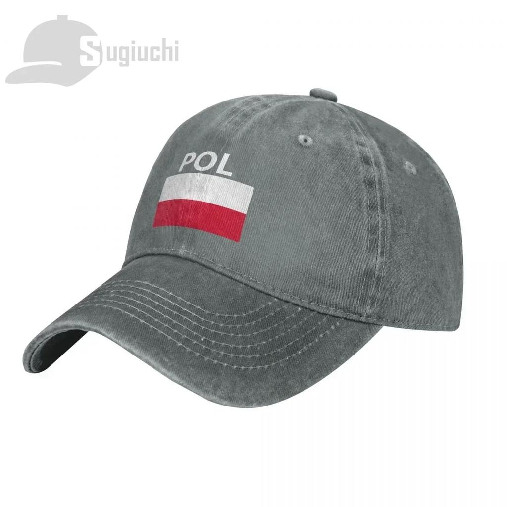 Polen Fahne Mit Buchstaben Gewaschene Baumwollkappe Gorras Snapback Kappen Baseball Papa Draußen Reisen Sonnenhüte Casquette