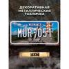 Murmansk Russia Souvenir License Plate 15x30cm, Metal Car Decor Gift