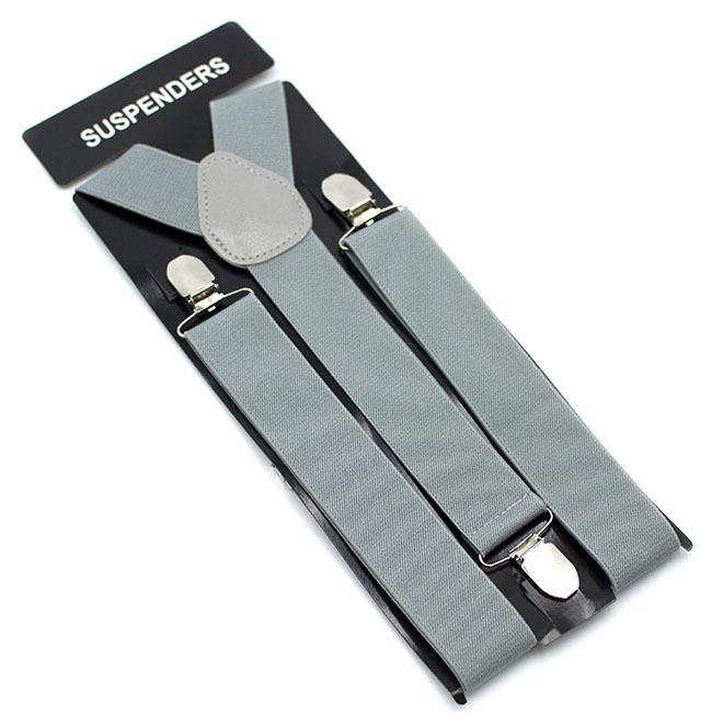 Men’s 3.5cm Elastic Trousers Suspenders with Clips