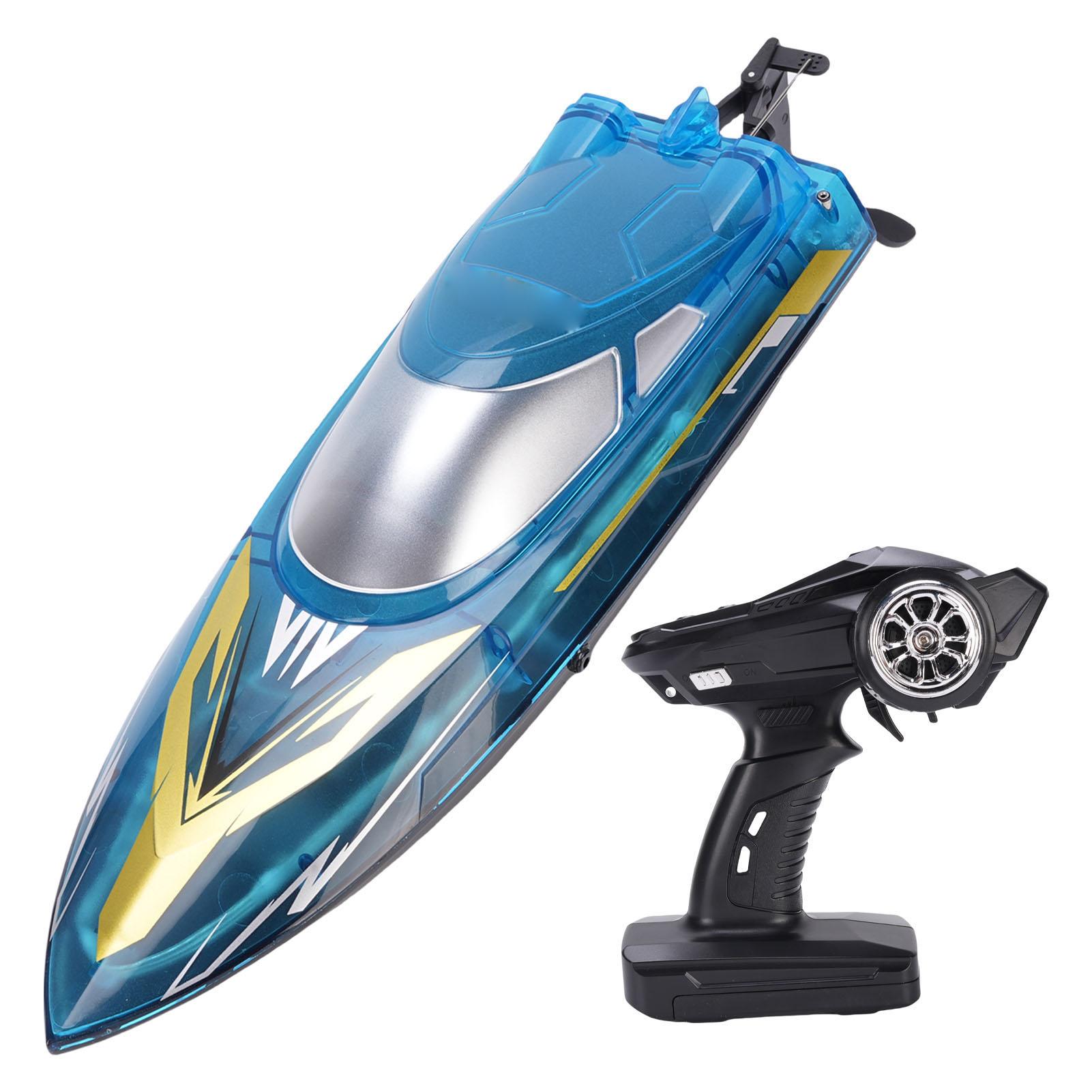 

Высокоскоростной радиоуправляемый катер Водонепроницаемый Коллекторный Пульт Дистанционного Управления Гоночный Катер для Озера Бассейна Пруда Низкая Мощность