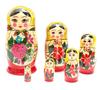 Matryoshka from Set of Traditional Yellow Semyonov, 6, Pattern, [Russian Goods]