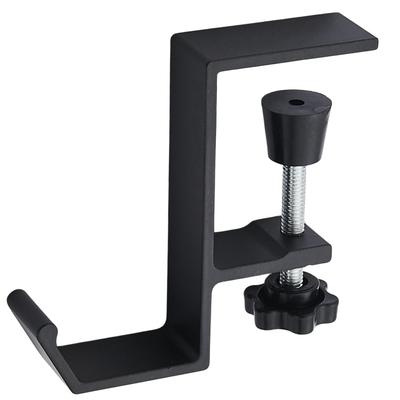 ShotR Headphone Headphone Headphone Clamp Desk Matte Desk Headphone Headphone Stand Hook, Hanger, Stand, Screw-Type Hook, Black, Desk/Under Holder,