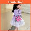 Cute And Fashionable Princess Shoulder Bag Trendy Smiley Face Design Kids For