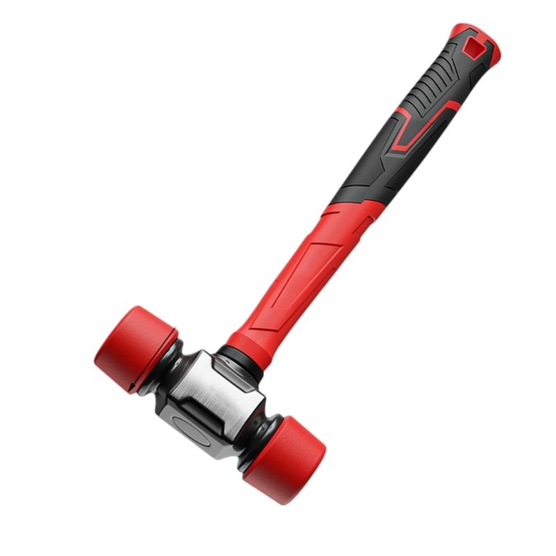 Rubber Mallets Hammer Vibration Reducing Fibre Handle Essential For Floor Installations And Camping Equipment Assembly