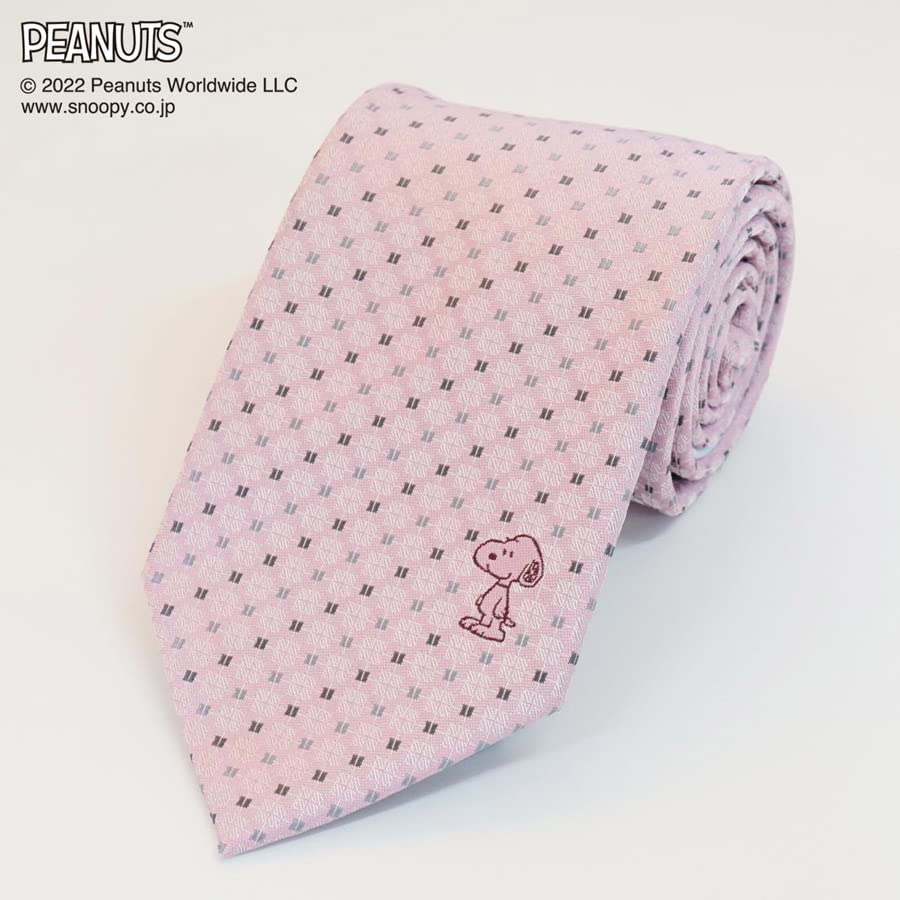 Peanuts Snoopy Tie PNDW0456 Pink SNOOPY Business Brand Tie Gift