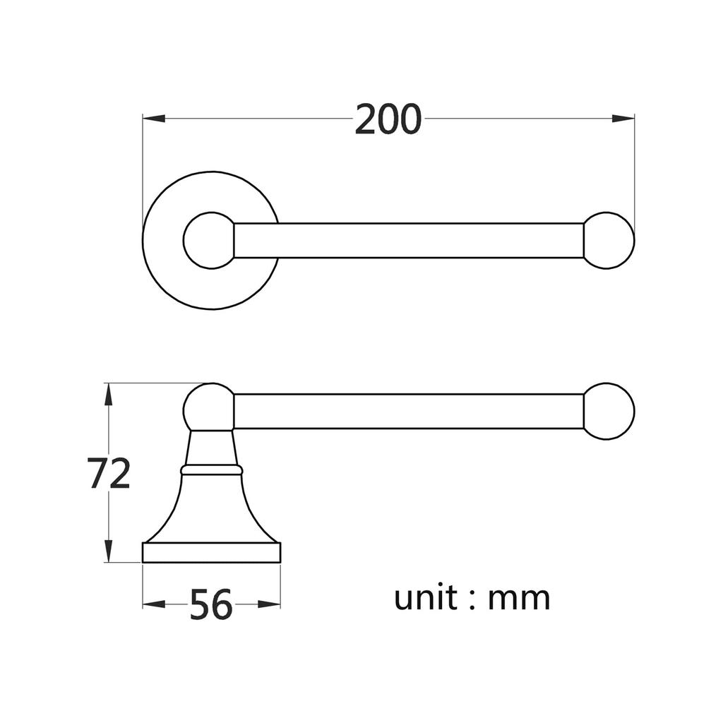 Biutimarden Modern Brass Toilet Roll Holder, Tissue Dispenser, Bathroom Wall Mounted (Brushed Bronze)