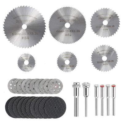 Diamond Saw Blade Set HSS Mini Circular Saw Blade Rotary Tools Cut-Off Wheels Diamond Cutting Discs Diamond Saw Blade Set
