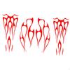 Motorcycle Tank Stickers Decor Stripe Decals Exterior Accessories Flame
