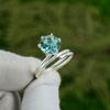 Sisters Day Sale Sterling Silver Swiss Blue Topaz Gemstone Handmade Unique Ring