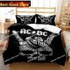 Fashion AC DC Rock Band Bedding Set Printed Bed Set With Pillowcase Bed Duvet Cover Soft Single Double Queen Super King Size