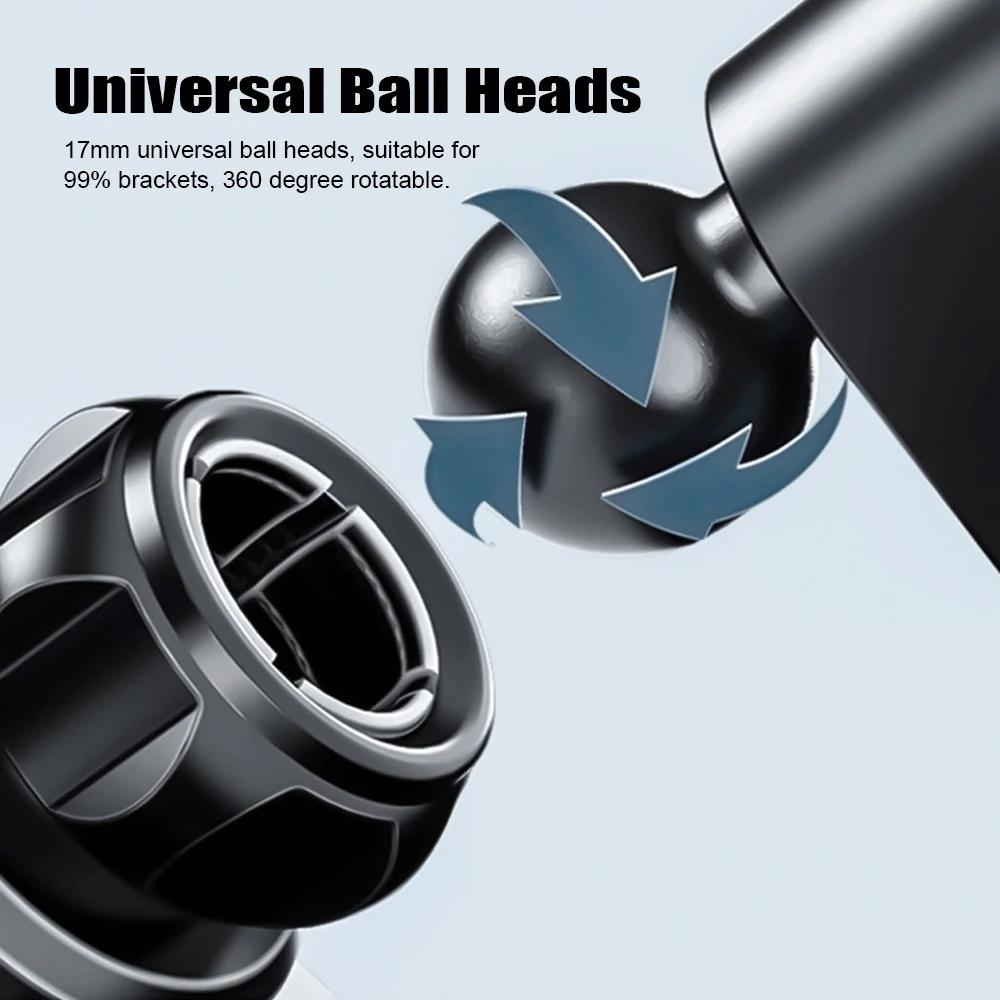 Phone Holders for Your Car Screen 360 Degree Rotation with Anti-slip Silicone Mat Universal 17mm Ball Heads Car Dash Phone Mount