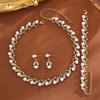 4Pcs/set Sweet Style Necklace Set Delicate Design Pearl Jewelry Set  Women Fashion