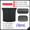 All Weather Cargo Liners for 2025 2026 Tesla Model Y Juniper Model 3 Trunk Mat Front and Rear Frunk Trunk Tray Mats Accessories