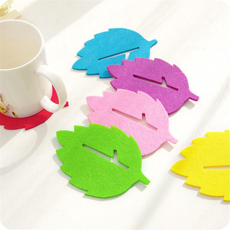 Hollow Felt Coaster: Heat-Resistant, Absorbent, Stylish Tea Placemat with Custom Logo Options