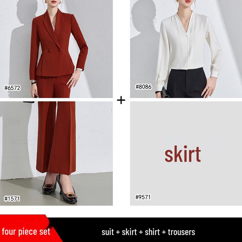 Women's Elegant High-End Suit Set for Formal Interviews and Events