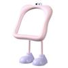 Portable Cute Desktop Makeup Mirror with Stand and Storage for Dorm or Home