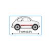 COBI Building Blocks - Italian Car - Fiat Abarth 595 Competizione 1965 1/35 Scale - 70 Pieces - LEGO Compatible [MADE IN EU] 24524