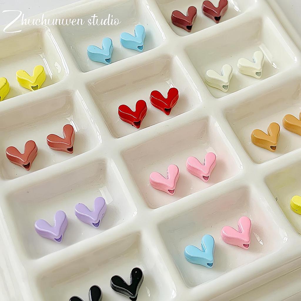 Japanese Heart Beaded Alloy Necklace & Bracelet DIY Kit