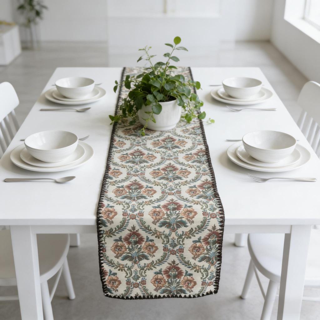 Cotton Linen Nordic Modern Home Decoration Durable Table Runner for Dining Table TV Cabinet Table Table Runner