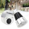 LED RV Bedside Lamp DC12 to 24V Silver 3W 3000K Warm White Portable Reading Light for Yacht Ships Bo