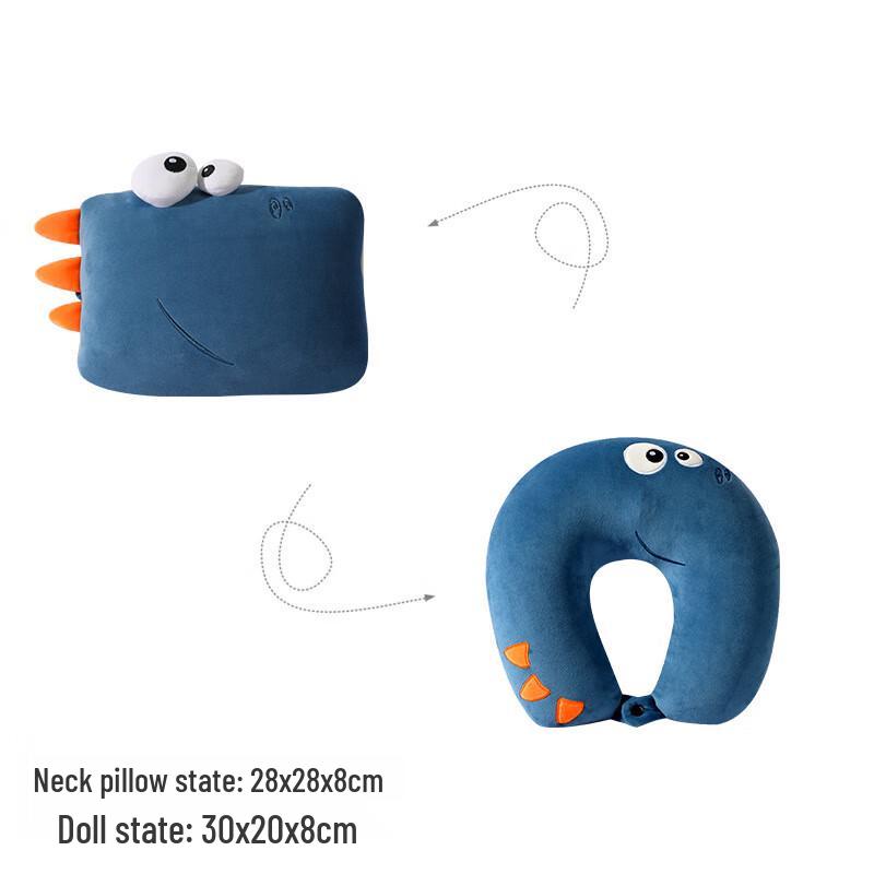 

Cute Dinosaur 3-in-1 Transformable Travel Pillow & Car Headrest