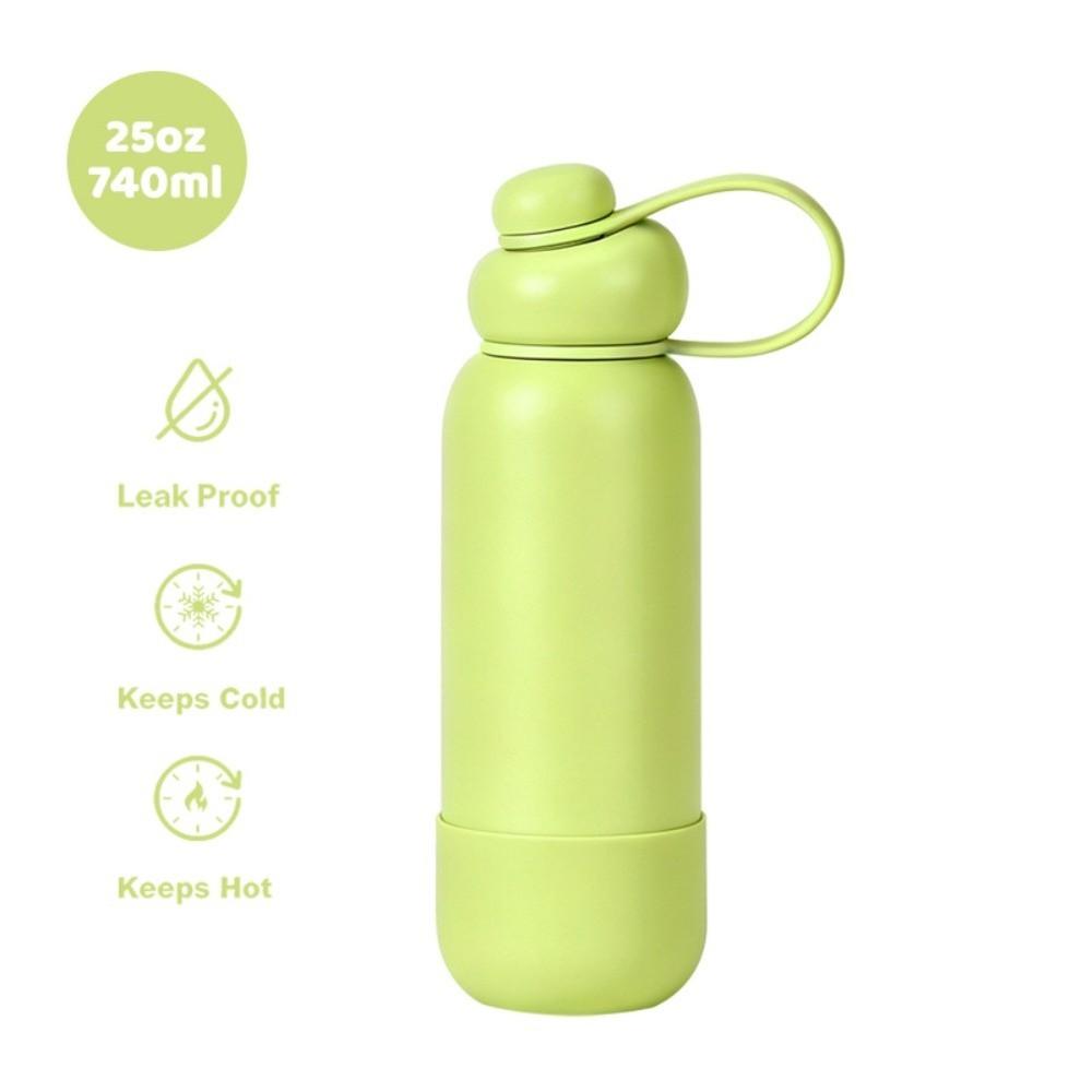 740ml Sports Thermos Bottle Stainless Steel Portable Vacuum Flask Coffee Tumbler Travel
