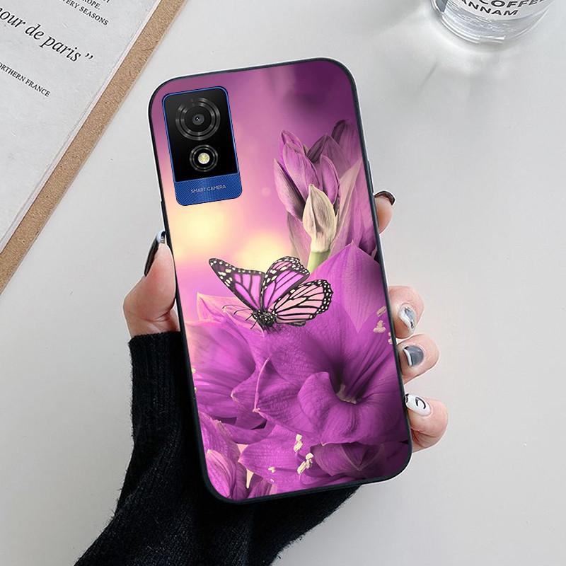 For TCL 501 Case Fashion Soft Silicone Back Cases for TCL 501 T433D Phone Cover TCL501 etui Fundas