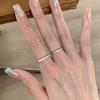 925 Sterling Zilver Vergulde Ring voor Vrouwen, Verloop Cubic Zirconia Fijne Minimalistische Dagelijkse Sieraden Cadeau