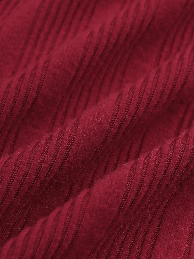 Rosegal Pluss Størrelse Nedbrettskrage Ribbestrikket Glidelås O-ring Spenne Belte Strikket 2 i 1 Topper