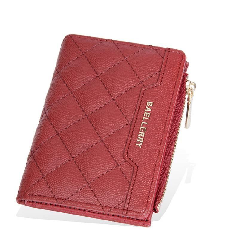 Crossborder Style Ladies Short Wallet With Pu Material And Multicard Slots For Daily Use