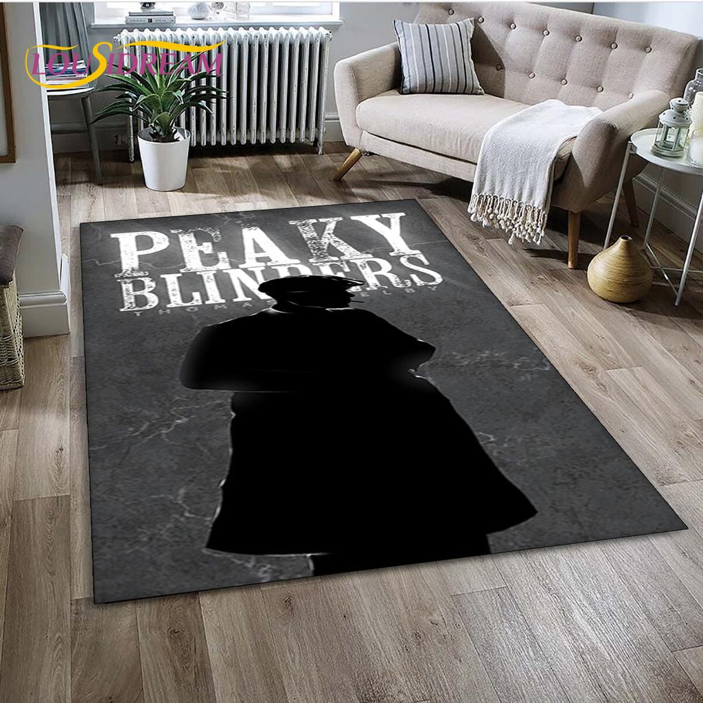 P-Peaky Blinders Tommy Shelby Area Rug,Carpet Rug for Home Living Room Children's Bedroom Sofa Doormat Decor,Non-slip Floor Mat