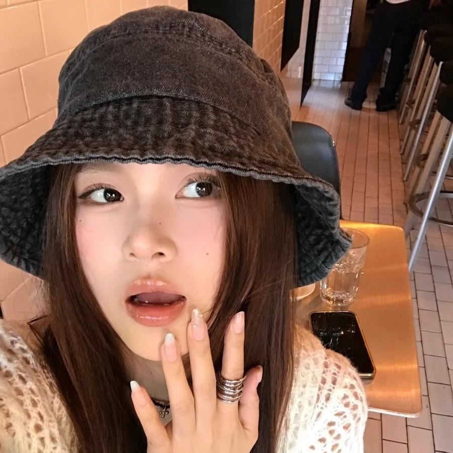 Korean-style fashionable vintage fisherman hat for women, suitable for spring, summer, and autumn, versatile and face-slimming, denim bucket hat