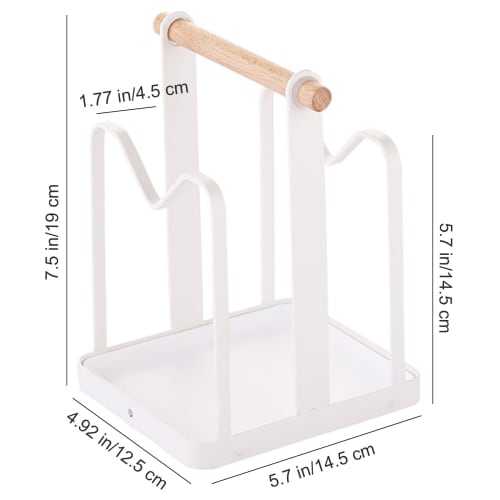 VANRA Pot Lid Stand, Ladle and Cutting Board Stand, Ladle Rest, Spoon Pad, Kitchen Tool Holder, Knife and Lid Rest, Convenient Heat-Resistant Storage