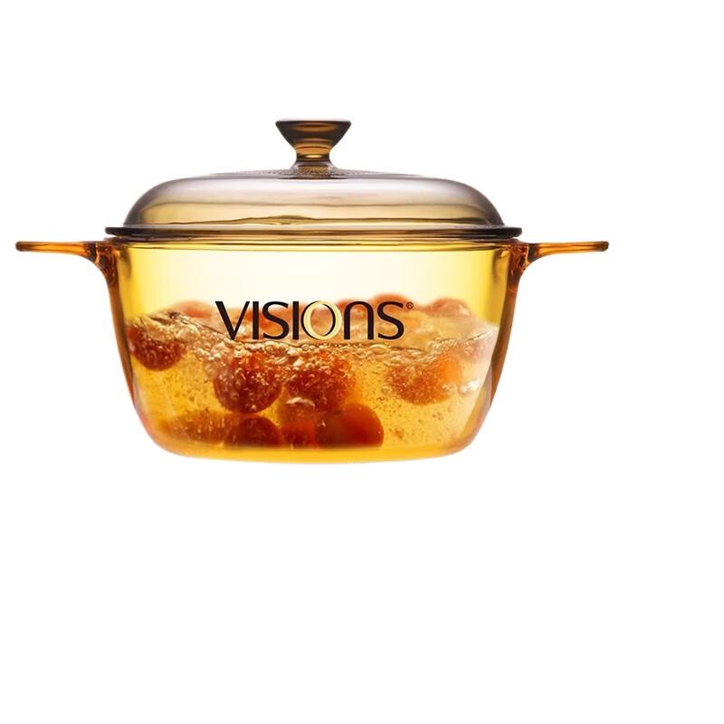 Corning VISIONS Transparent Glass Pot