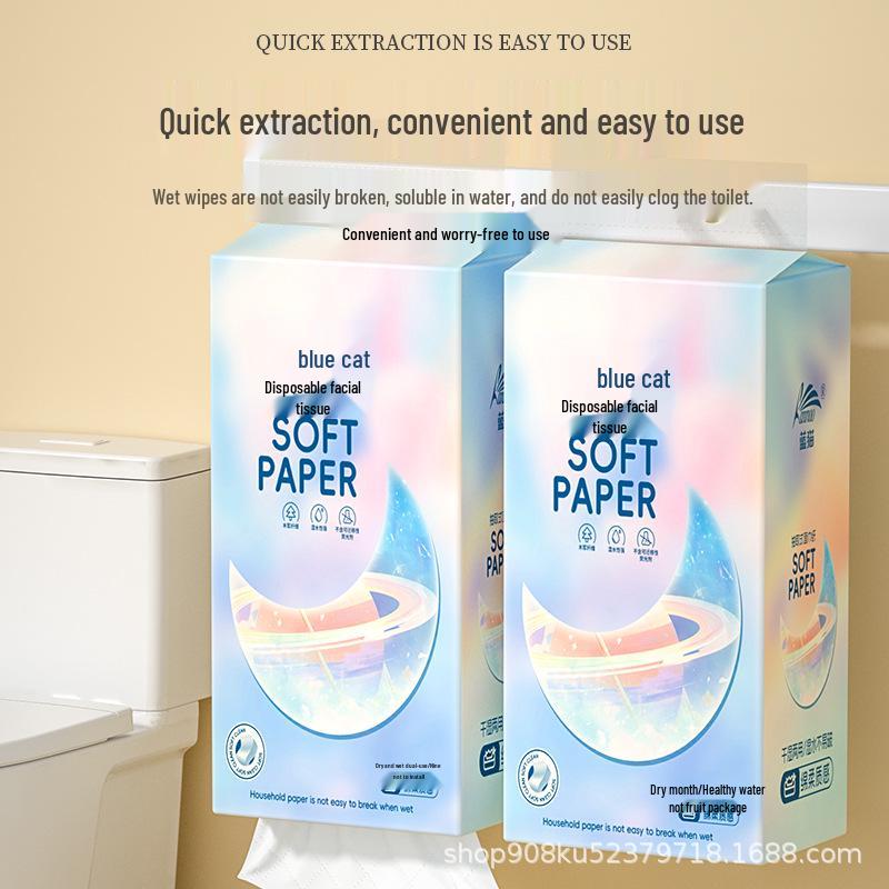 Hanging Tissue Hand Towels: Large Pack of Household Napkins and Toilet Paper