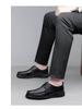 Herren Schnür-Loafer aus echtem Leder - Bequeme Rindsleder Business-Schuhe