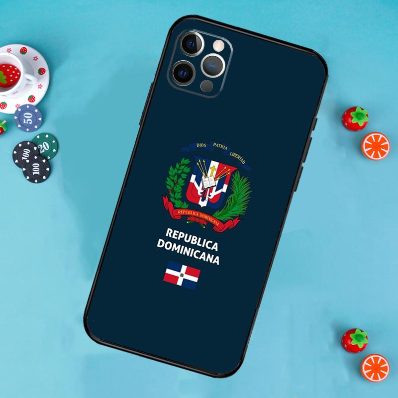 

Dominican Republic Flag Phone Case For iPhone 17 Air 14 16 15 11 12 13 Pro Max 12 13 mini 15 16 Plus 16e Cover Funda iPhone 12 Pro