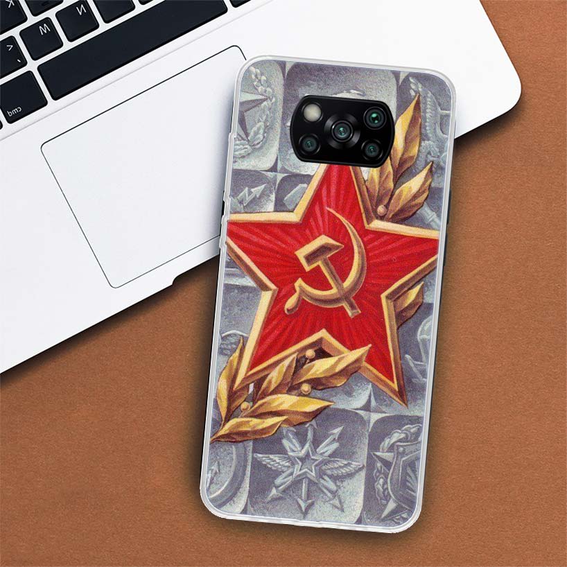 Soviet Union USSR Flag Phone Case For Xiaomi Mi 11 Lite 11i 12X 12 9 8 11T 10T 9T Pro 10 5X 6X Ultra 5G Cover Coque Capa
