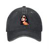 Vintage Style Women Portrait Washed Canvas Baseball Cap Unisex Adjustable Dad Hat Fashion Streetwear Accessory for Everyday Wear