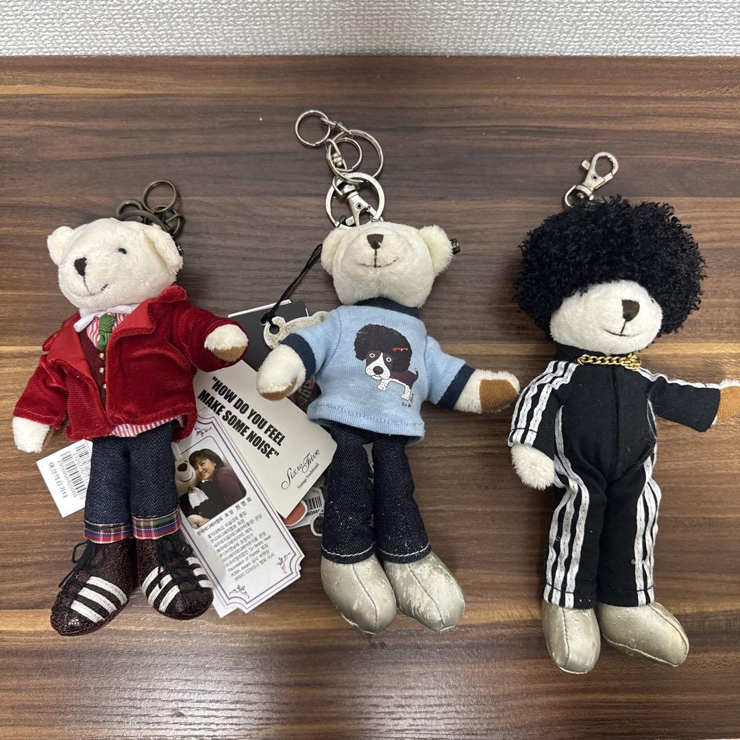 

[USED] Set of 3 Korean singer Rain Rainism mascot keychains