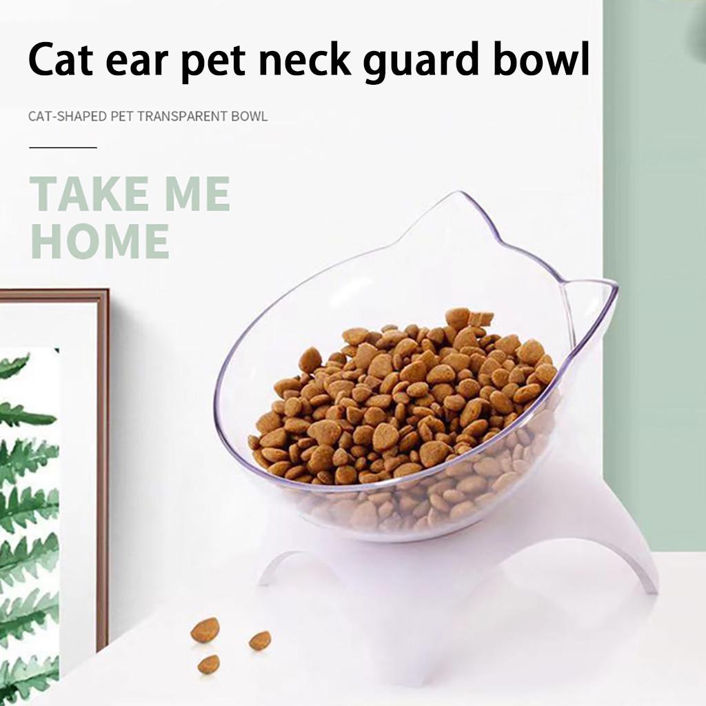 Pet Dog Cat Slow Feed  Spine Water Food Bowl ion Care Bowl
